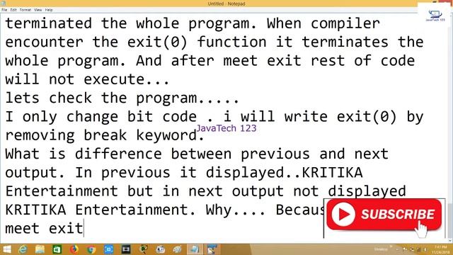 Java Tutorial | Break and Continue by JavaTech123 смотреть онлайн