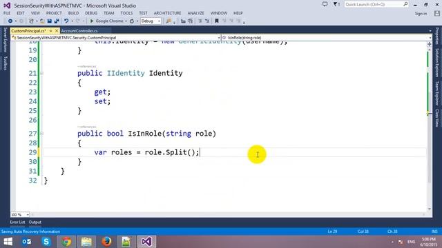 Custom Authentication and Authorization with Session in ASP.NET MVC смотреть онлайн