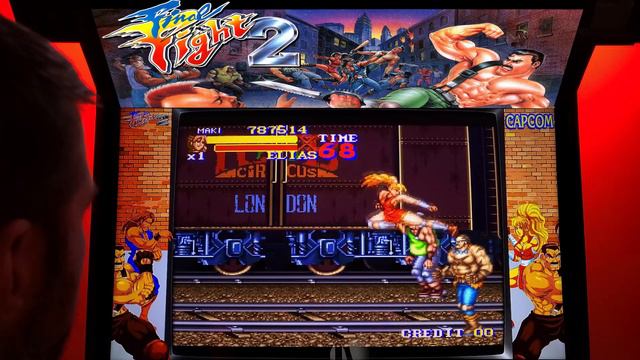 Final Fight 2 (Bootleg) Arcade Cabinet MAME Playthrough w/ Hypermarquee смотреть онлайн
