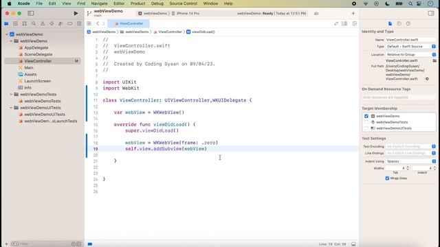 WebView in Swift (2023) with Xcode-14 --- iOS Development смотреть онлайн