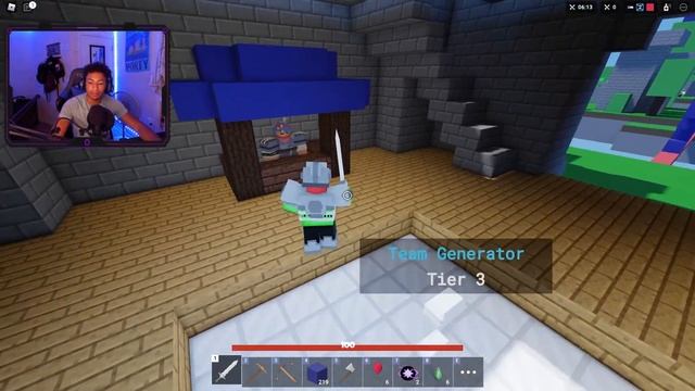 YOUTUBER MANHUNT VS 3 PLAYERS (Roblox Bedwars) смотреть онлайн