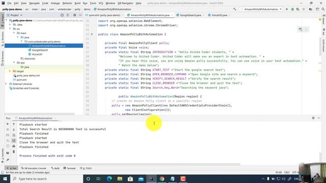 Java Selenium Test Automation with Amazon Polly Voice API смотреть онлайн