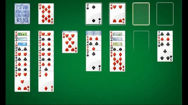 Играем в косынку на Windows смотреть онлайн