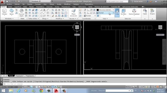 CURSO MODELADO 3D AUTOCAD 2014 LECCION 6 Arq. Jorge matute смотреть онлайн