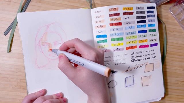 Trying Alcohol Markers! | Swatches | Drawing Session | Using Copic Markers for the first time ✿ смотреть онлайн