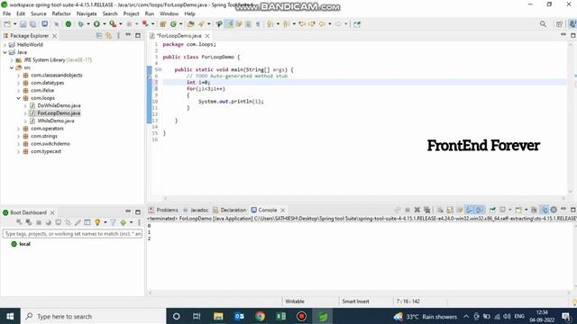 For Loop In Java In Tamil | Java Spring Boot Tutorial For Beginners In Tamil | смотреть онлайн