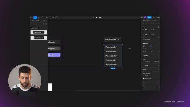 Dropdown Menu in Figma. смотреть онлайн