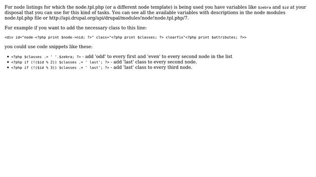 Drupal: How to add classes to every X number of node in a array? (2 Solutions!!) смотреть онлайн