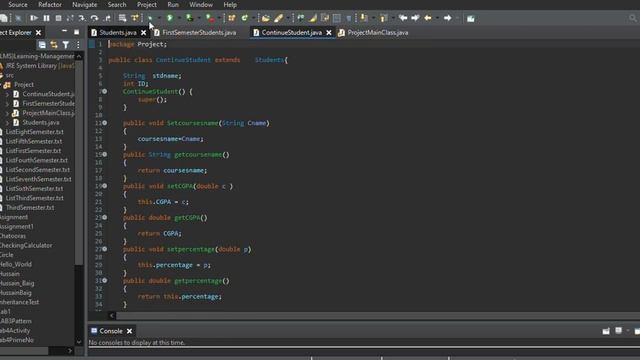 LMSLearning Management System src Project Students java Eclipse IDE смотреть онлайн