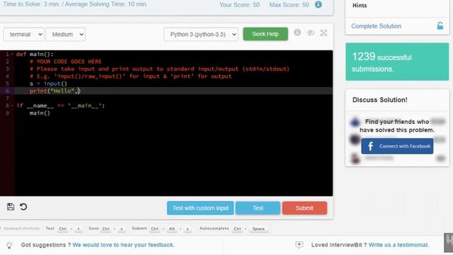 Input and Output | Fast track python | InterviewBit | 01 смотреть онлайн