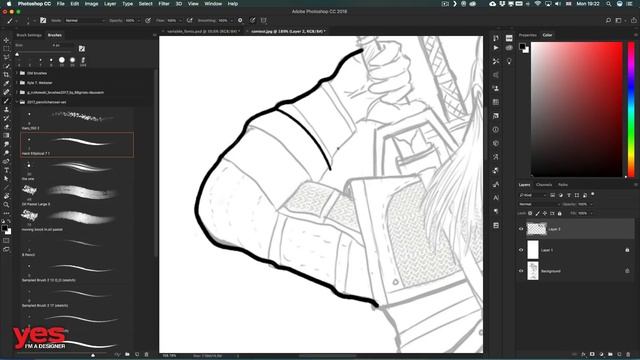 Brush Smoothing in Photoshop CC 2018 смотреть онлайн
