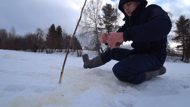Рыбалка на озере в Республике Коми ловлю окуня.