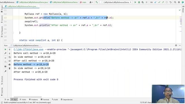 Java Interview | Call by value | Call by reference | Example swap two variable value смотреть онлайн