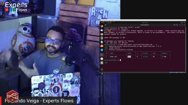 Experts Flows - Node-RED Iniciando com o sistema via PM2 смотреть онлайн