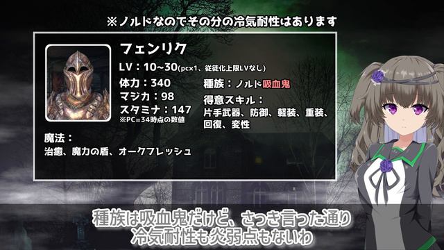 【Skyrim】太陽を克服した吸血鬼！フェンリク【面白死体研究会】