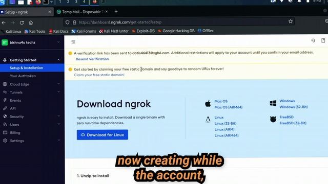 How To Install Ngrok On Kali Linux 2023.3⚡[100% Very Easy] | Kali Linux Me Ngrok Kese Install Kare?