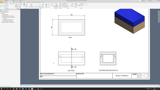 Jewellery Box Working Drawing- Autodesk Inventor 2020 смотреть онлайн