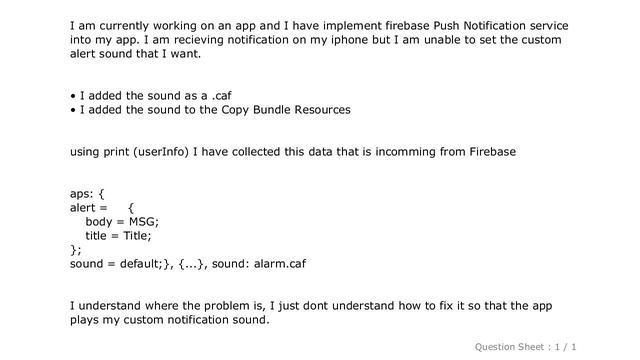 iOS : Firebase push notifications custom sound смотреть онлайн