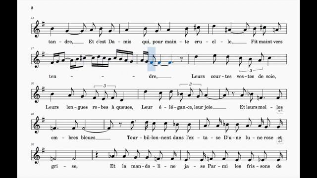Mandoline (Fauré) | G Major | Trinity Grade 7 | Group D | 84 bpm | Sing-Along смотреть онлайн