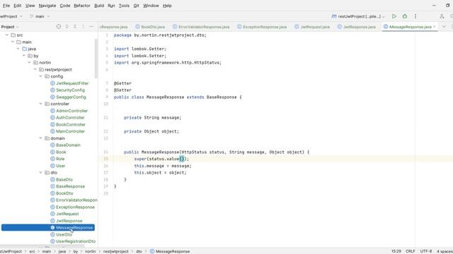 Java REST API wiht JWT-token, часть 14 смотреть онлайн