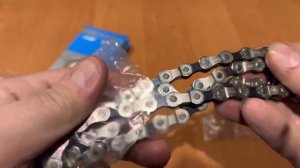 Сравнение оригинальной и поддельной цепи SHIMANO как отличить от подделки