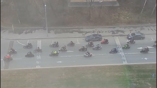 Парад мотоциклистов В МОСКВЕ 22 АПРЕЛЯ 2017 ГОДА смотреть онлайн