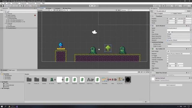 КАК СДЕЛАТЬ ПАТРОНЫ ДЛЯ ОРУЖИЯ | UNITY 2D смотреть онлайн