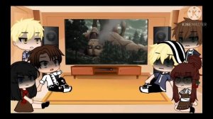 AOT 2nd gen react to Eren vs. Reiner + 2 guests || Part 2