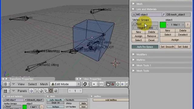IMVU vertex groups in Blender смотреть онлайн