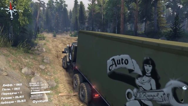 SpinTires Russian Map смотреть онлайн