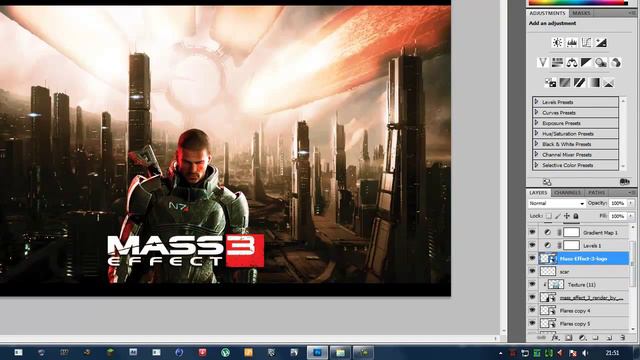 Mass Effect 3 Speed Art by Elementzero смотреть онлайн