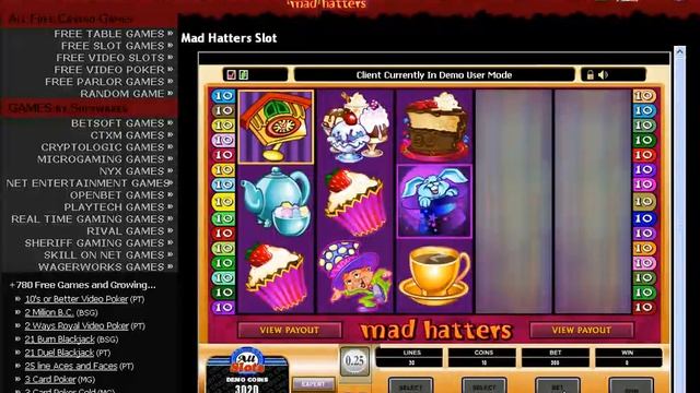 Mad Hatters Slot смотреть онлайн