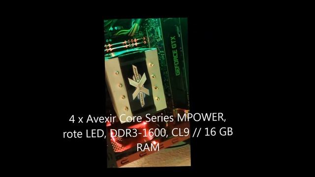 Avexir Core Series MPOWER / RED DDR3-1600 CL9 // 16 GB RAM LED смотреть онлайн