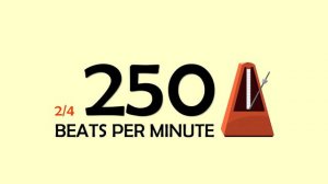 250 BPM 2/4 Metronome