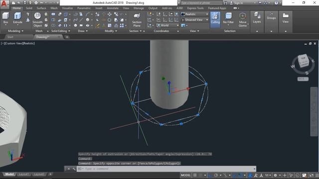 How to Draw Nut & Bolt in AutoCAD 3D by | Siraj Muhammad |. смотреть онлайн