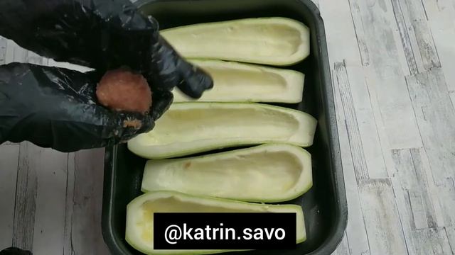 Кабачки с фаршем в духовке / рецепт я назвала ГУСЕНИЧКИ смотреть онлайн