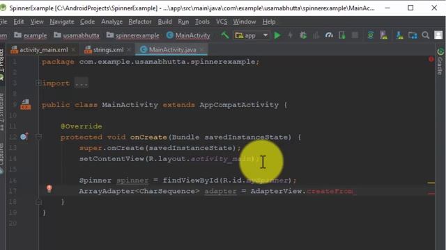 How to Display Spinner in Android Studio смотреть онлайн