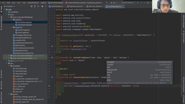 MEMBUAT SLIDER MENGGUNAKAN VIEW PAGER DI ANDROID STUDIO || FIREBASE [PART 10] смотреть онлайн