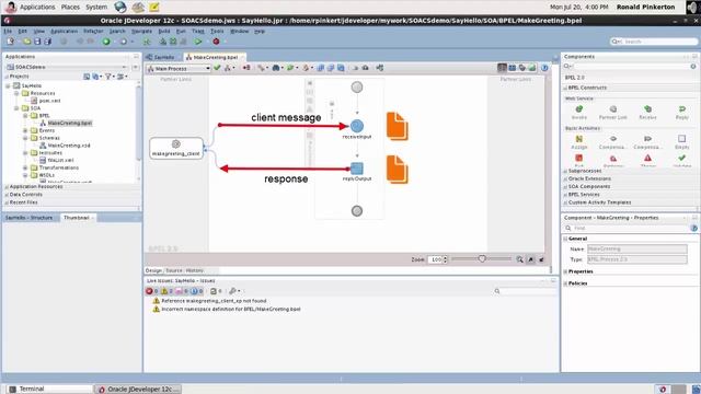 04. Creating a SOA Composite Application in Oracle JDeveloper 12c смотреть онлайн