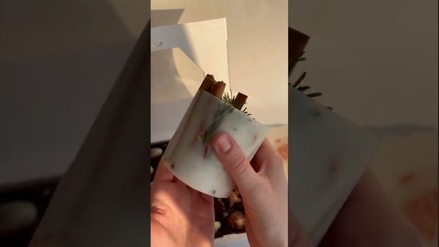 ЭкоСвеча с палочками Корицы и веточками Ели #соевыесвечи #купитьсвечи #свечиновосибирск #экосвечи смотреть онлайн