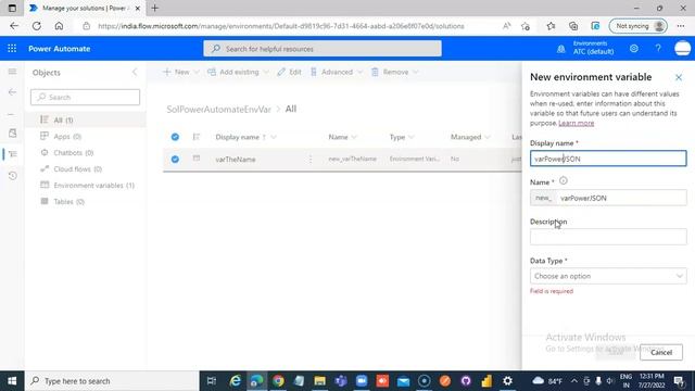 Lesson41- Environment Variable - Power Automate 1000 Videos смотреть онлайн