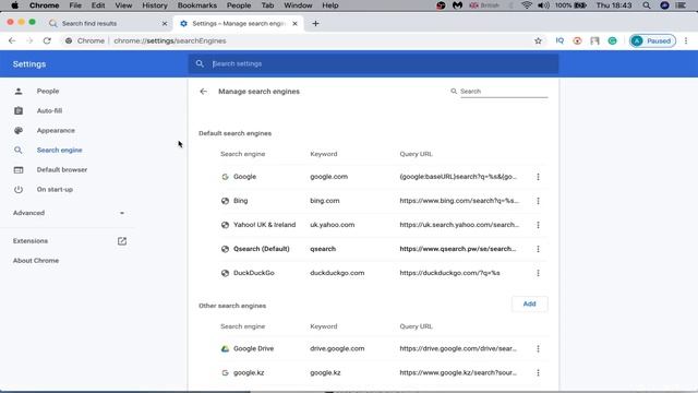 Как БЫСТРО поменять поисковую систему по умолчанию в Google Chrome, хром поиск смотреть онлайн