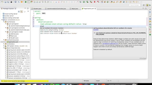 Jackson Annotations | @JsonEnumDefaultValue | Example | Simple Programming смотреть онлайн