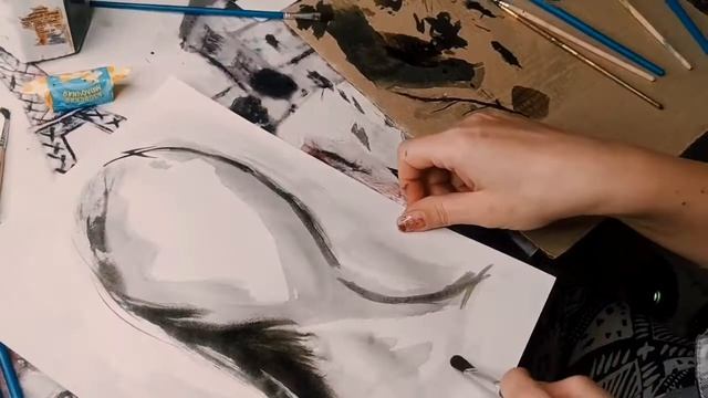 Пробный урок рисования, тушь смотреть онлайн