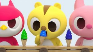 [Miniforce] Color play with Miniforce | Color ice cream | Eating icecream | Miniforce Kids Play