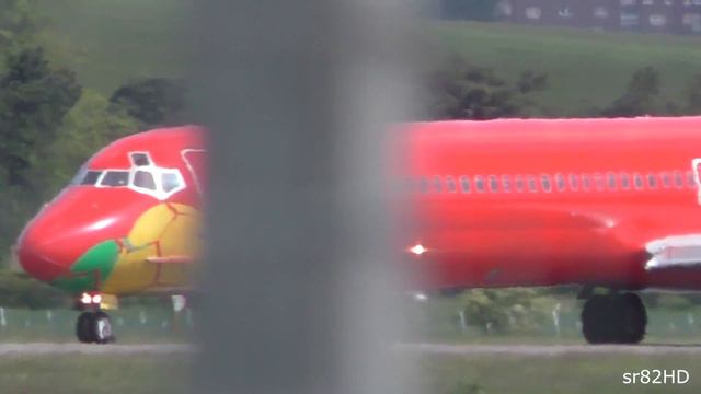 *Rare* Danish Air Transport MD83 Takeoff at Glasgow Airport смотреть онлайн