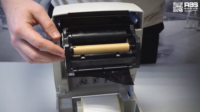 Установка Риббона Атол ТТ42 | Настройка термотрансферной печати смотреть онлайн