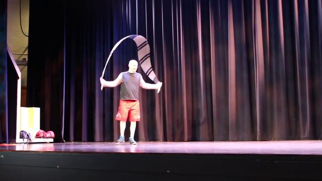 Rope Warrior David Fisher Performs at Rosarian Academy смотреть онлайн