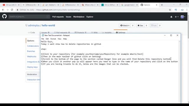 how to delete repository from github смотреть онлайн