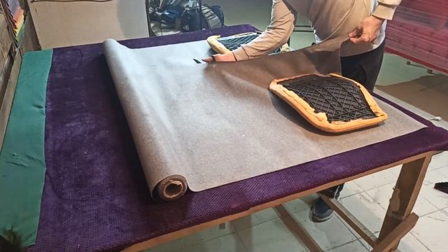 Из ткани в кожу/Вторая жизнь стула/DIY